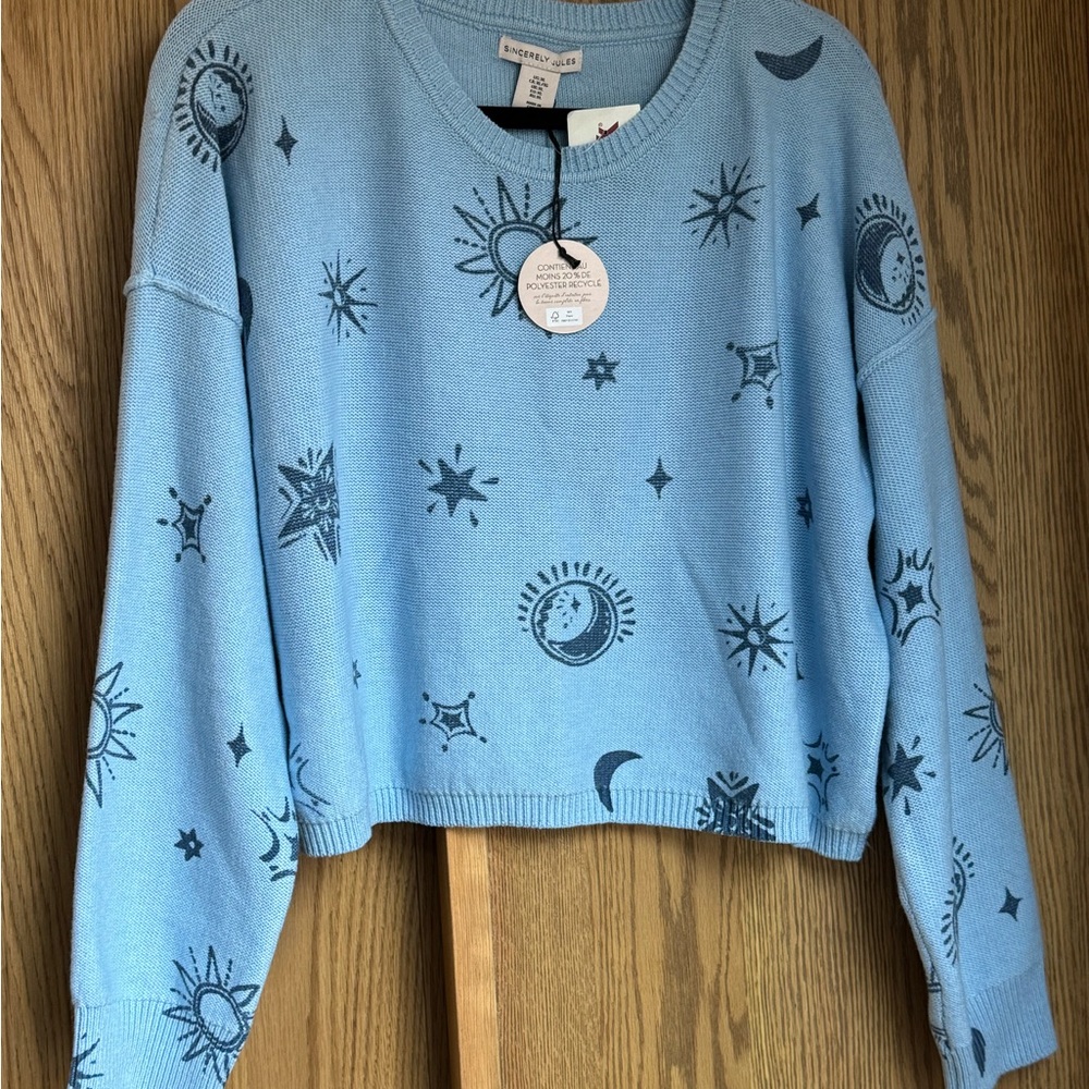 Urban Outfitters Blue Celestial Sweater